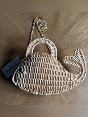 Tommy Bahama Woven Whale
Bag - NWT